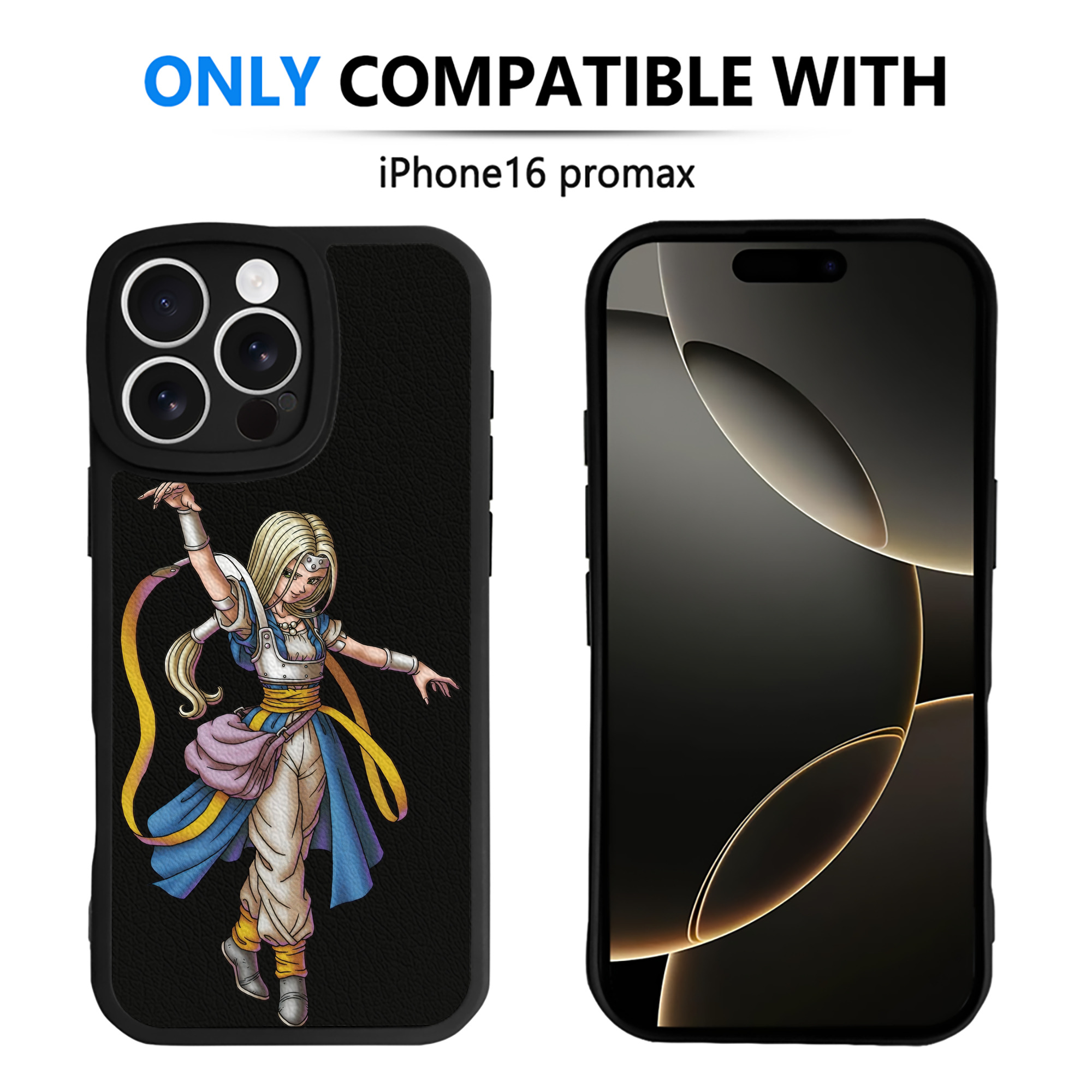 （画像用） ドラゴンクエスト Doragon Kuesuto Dragon Quest 【iPhone 16シリーズ対応】シリコンスマホケース（レザー調） 材質：シリコン
